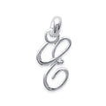Coque de Nacre Pendentif initiale argent 14811555