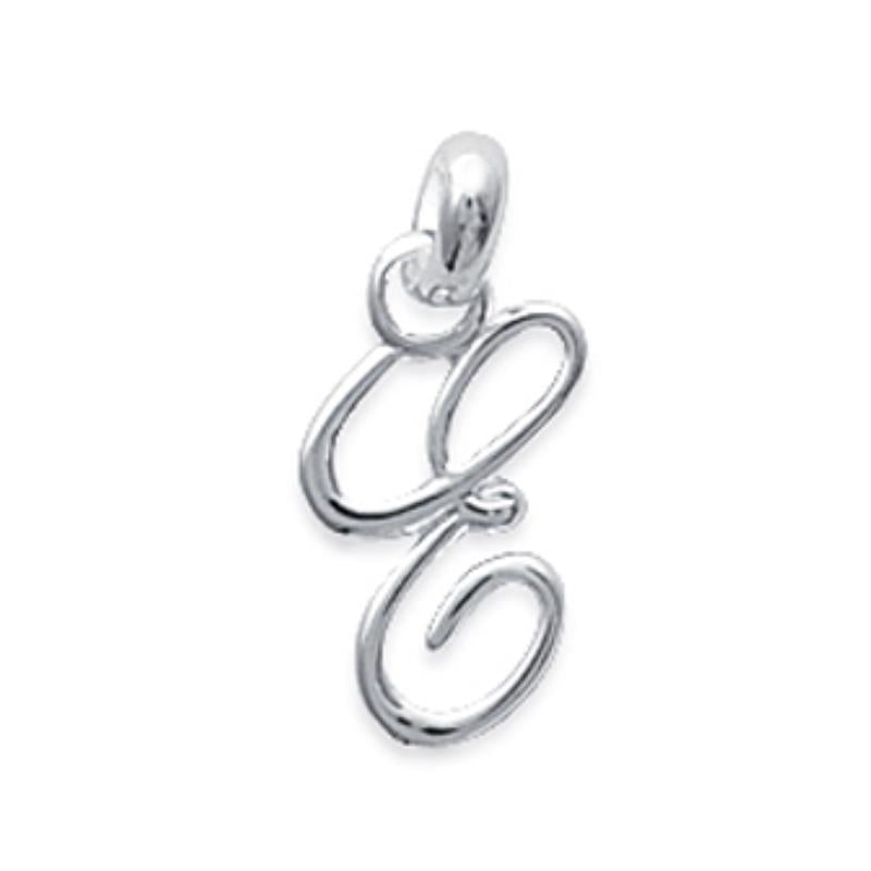 Coque de Nacre Pendentif initiale argent 14811555