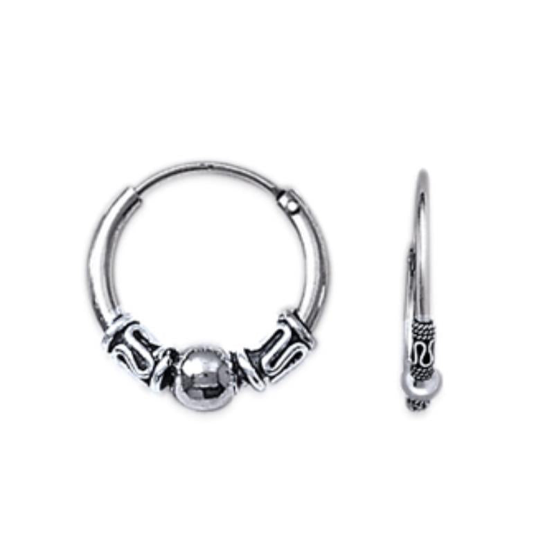 Coque de Nacre Créoles argent 1600314