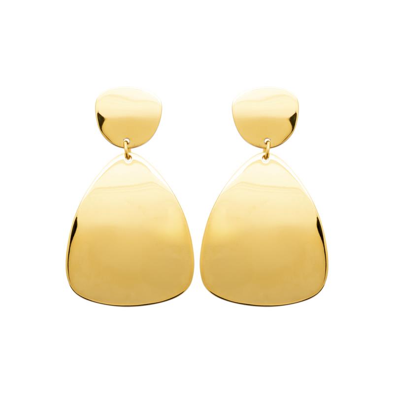 Coque de Nacre Boucles d'oreilles pendantes acier doré 3131209