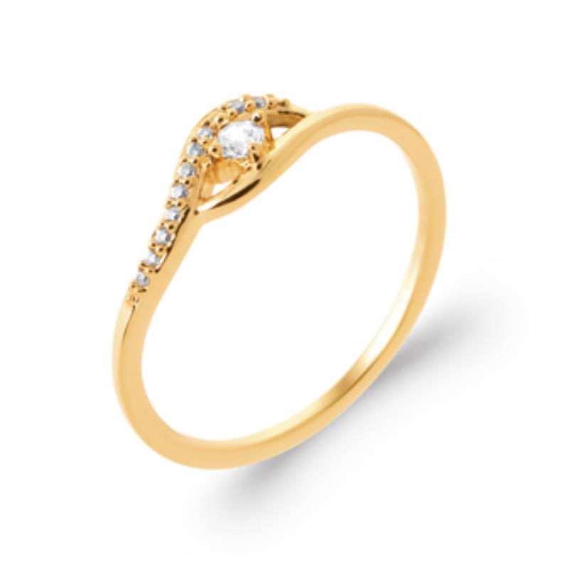 Coque de Nacre Bague plaqué or 2987010