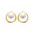 Coque de Nacre Boucles d'oreilles acier doré 3128709