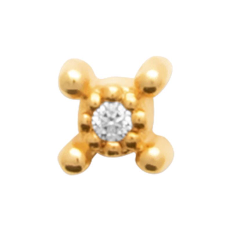 Coque de Nacre Piercing plaqué or 23066710