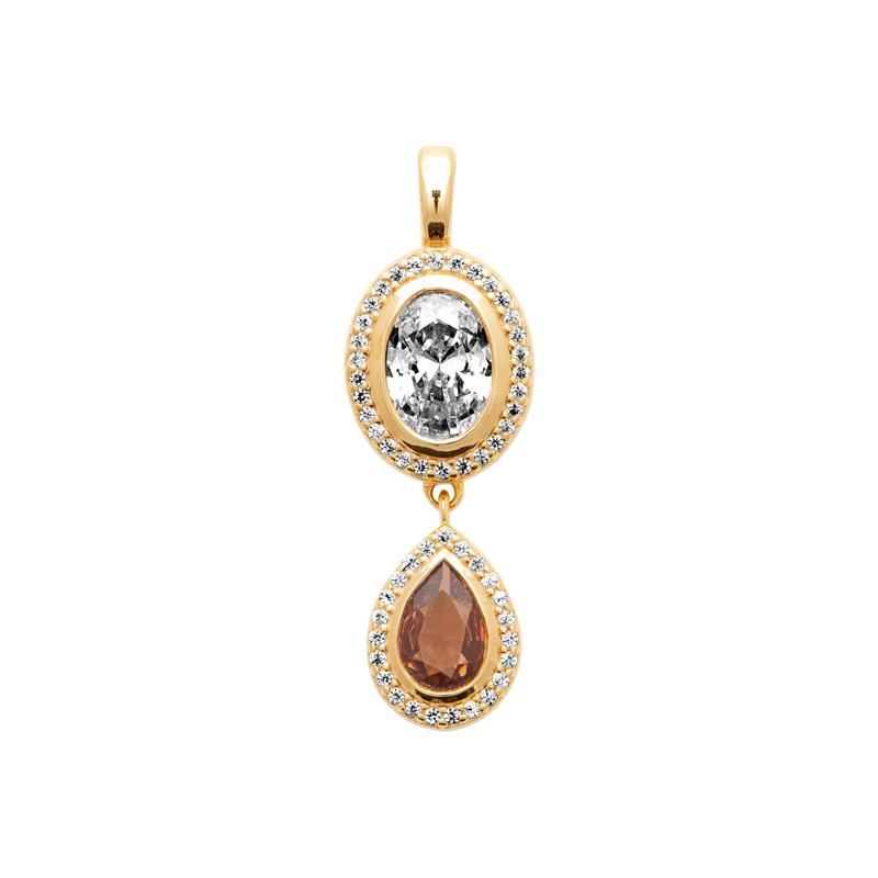 Coque de Nacre Pendentif plaqué or 2787610