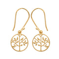 Coque de Nacre Boucles d'oreilles pendantes plaqué or 2490900