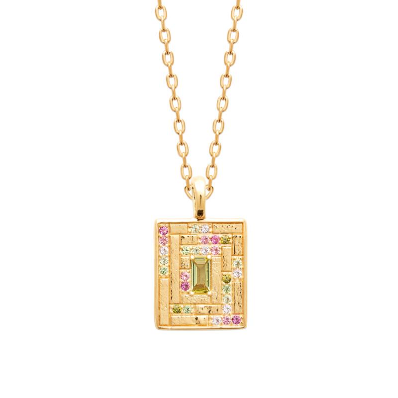 Coque de Nacre Collier plaqué or 974301