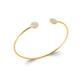 Coque de Nacre Bracelet jonc plaqué or 971825