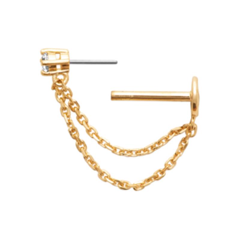Coque de Nacre Piercing plaqué or 23071510