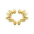 Coque de Nacre Boucles d'oreilles acier doré 3129509