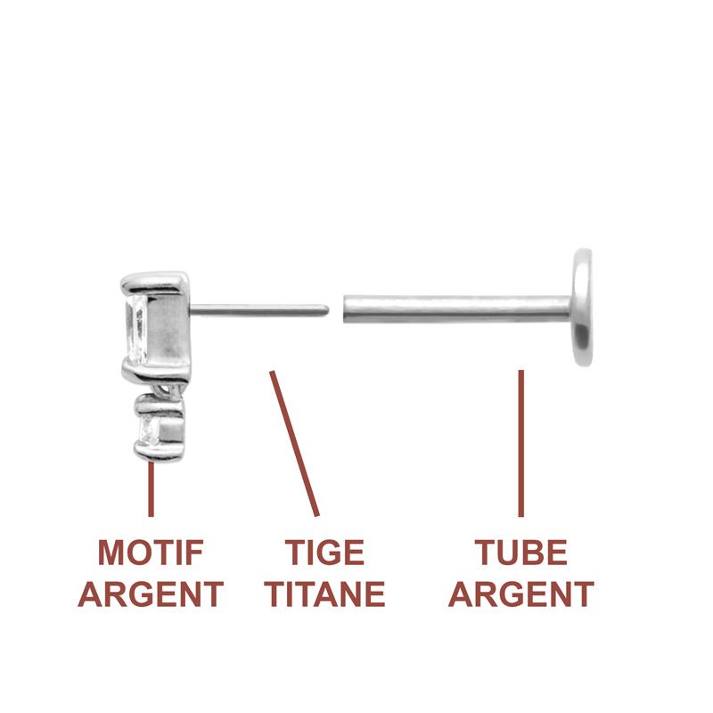Coque de Nacre Piercing argent 13074510