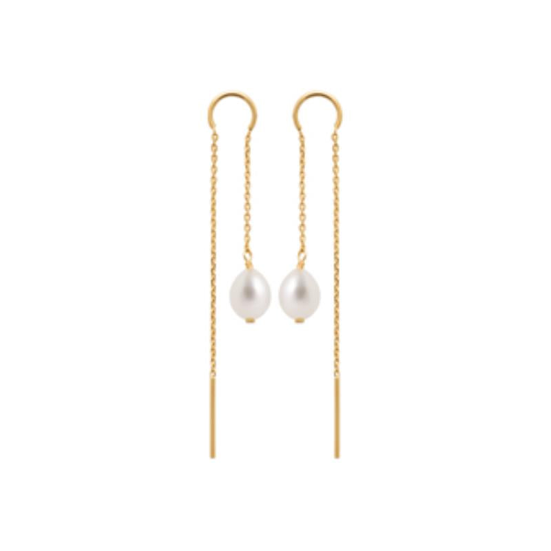 Coque de Nacre Boucles d'oreilles plaqué or 230307014