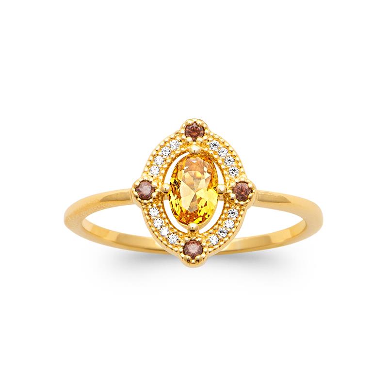 Coque de Nacre Bague plaqué or 20021590
