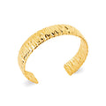 Coque de Nacre Bracelet jonc acier doré 312429