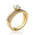 Coque de Nacre Bague solitaire plaqué or 2207011