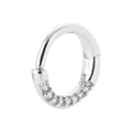 Coque de Nacre Créoles argent 1675210