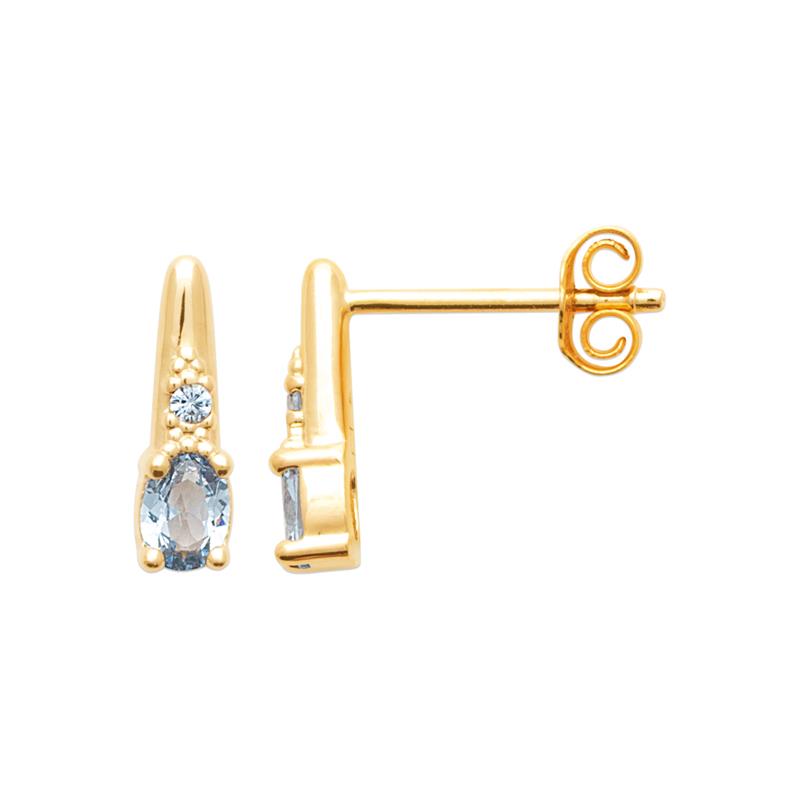 Coque de Nacre Boucles d'oreilles plaqué or 23078460