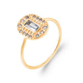Coque de Nacre Bague plaqué or 20017560