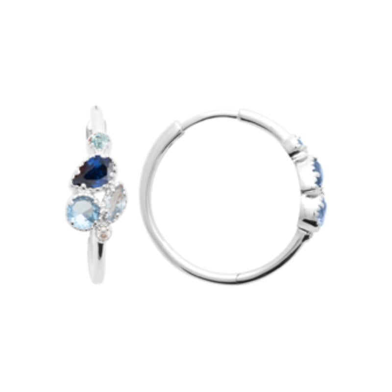 Coque de Nacre Créoles argent 1664560