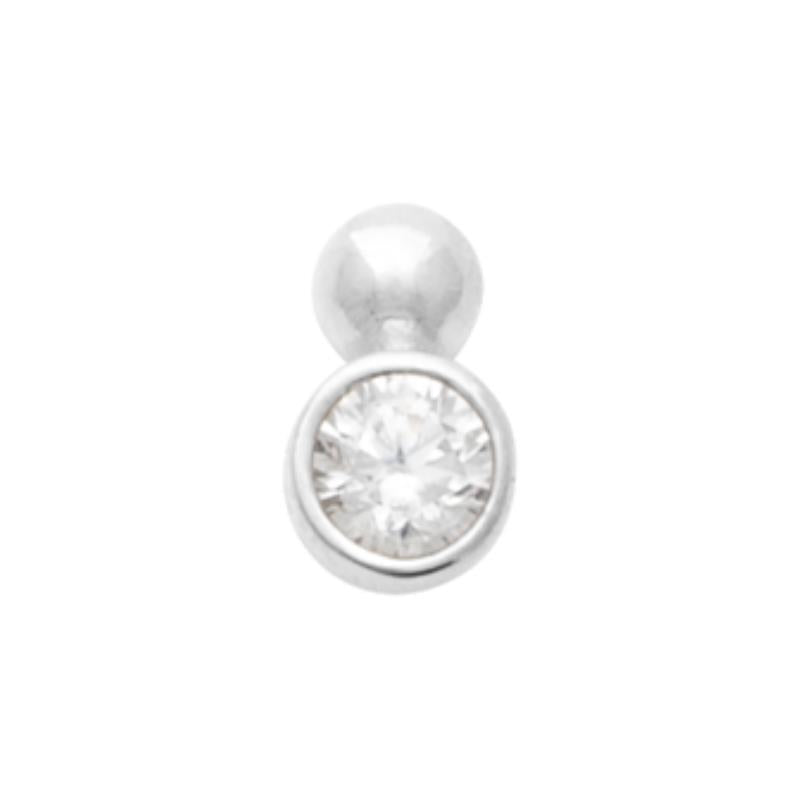 Coque de Nacre Boucle d'oreille à l'unité argent 13016810U