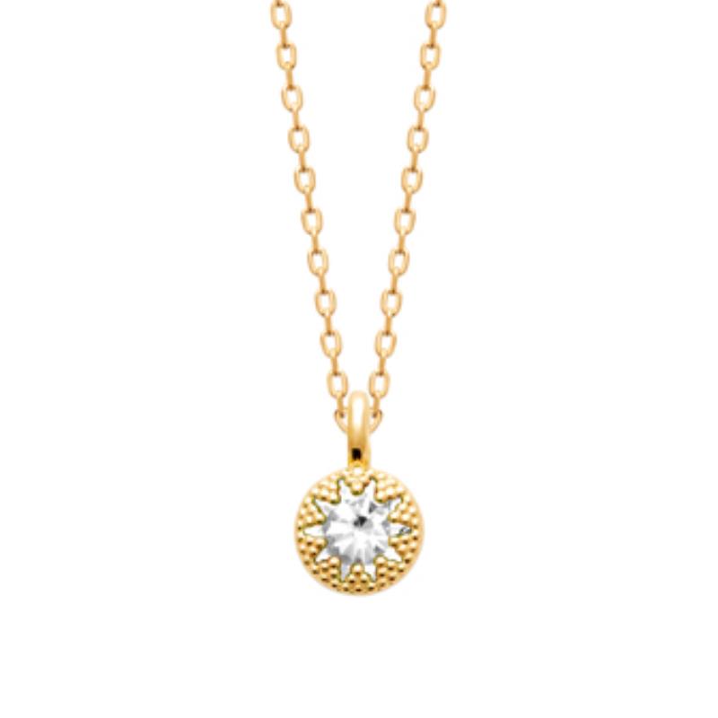 Coque de Nacre Collier plaqué or 974218