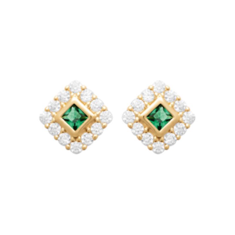 Coque de Nacre Puces d'oreilles plaqué or 23046350