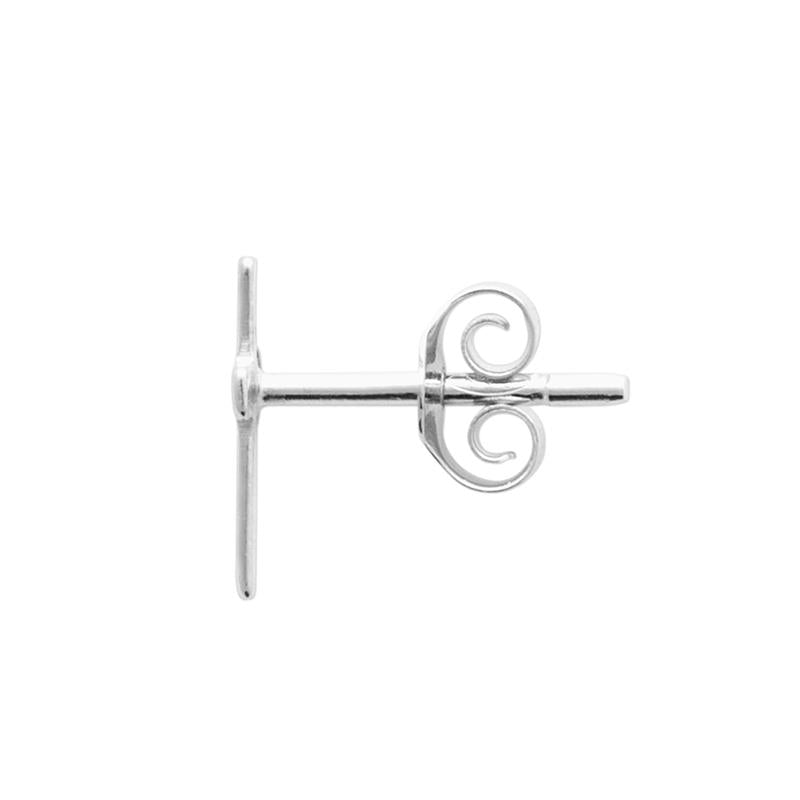Coque de Nacre Boucle d'oreille à l'unité argent 742114U