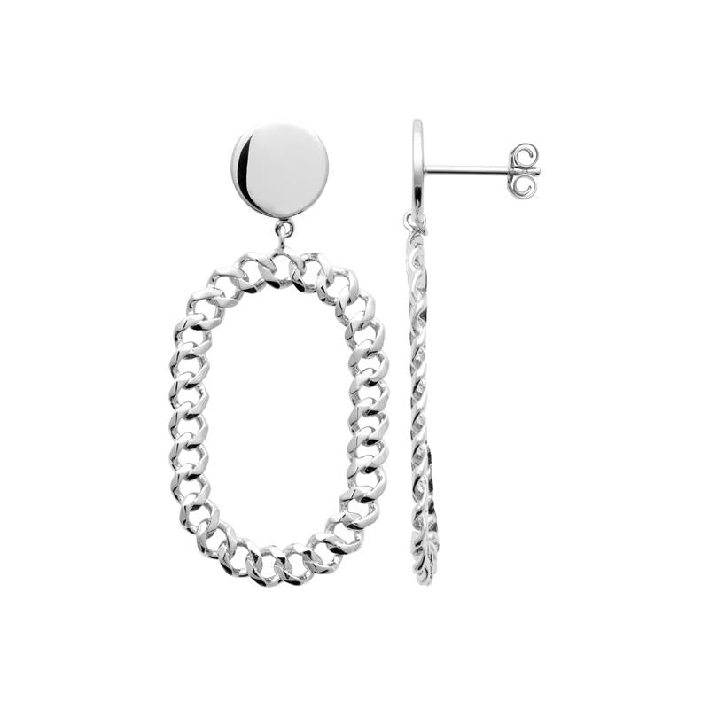 Coque de Nacre Boucles d'oreilles pendantes plaqué argent 43001500