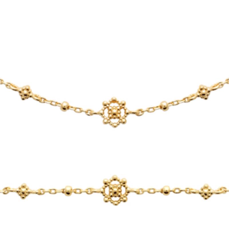 Coque de Nacre Collier plaqué or 922045