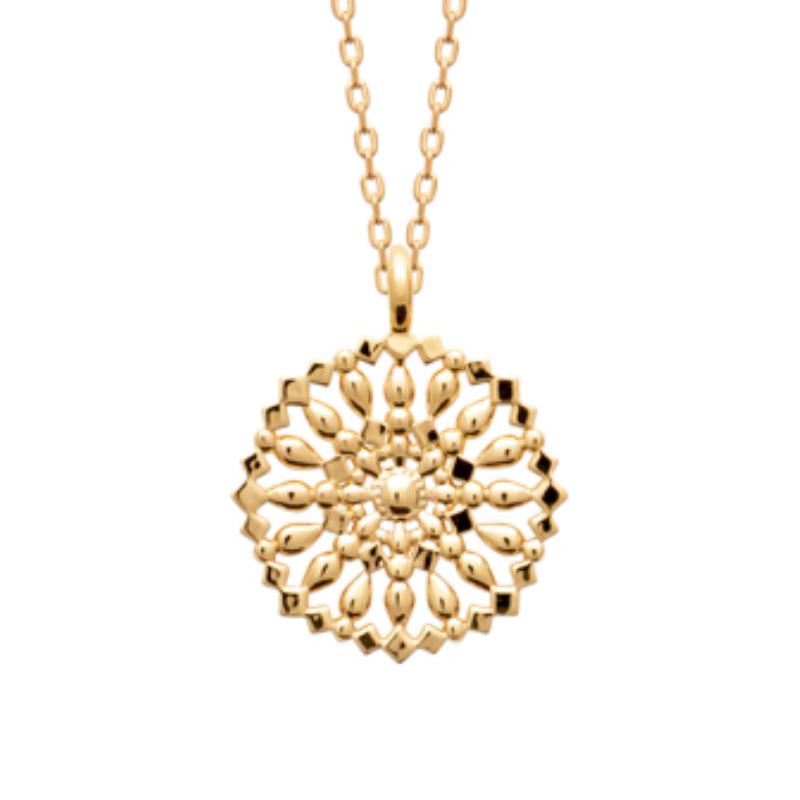 Coque de Nacre Collier plaqué or 922219