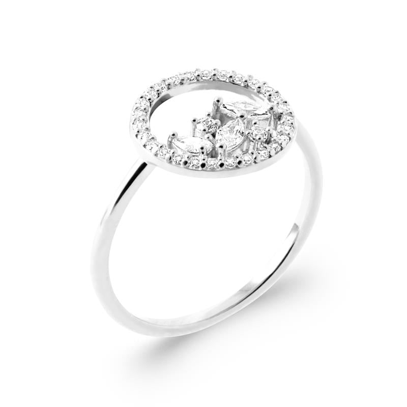 Coque de Nacre Bague argent 10008110