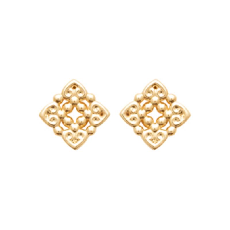 Coque de Nacre Puces d'oreilles plaqué or 23049300