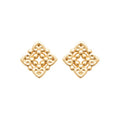 Coque de Nacre Puces d'oreilles plaqué or 23049300