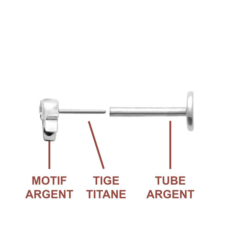 Coque de Nacre Piercing argent 13074610