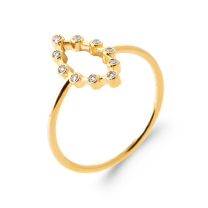 Coque de Nacre Bague plaqué or 2982210