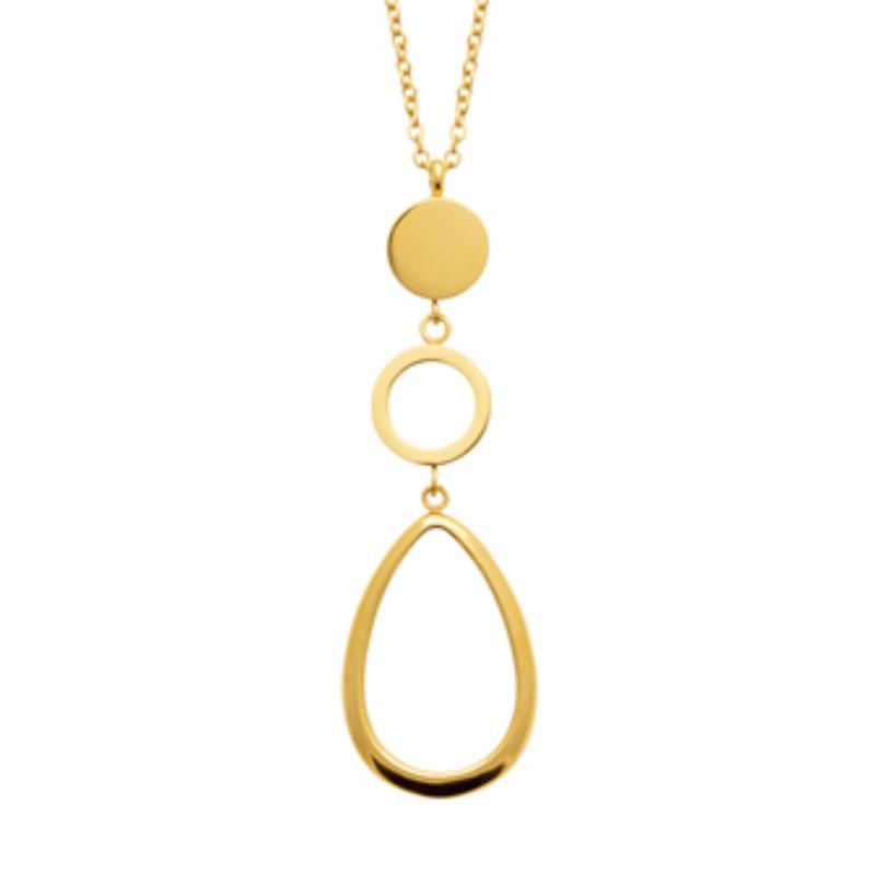 Izee Collier acier doré 312247