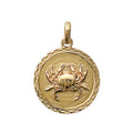 Coque de Nacre Pendentif zodiaque plaqué or 24821106