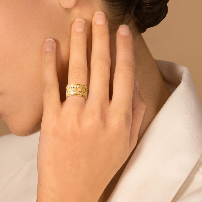 Coque de Nacre Bague plaqué or 20005710