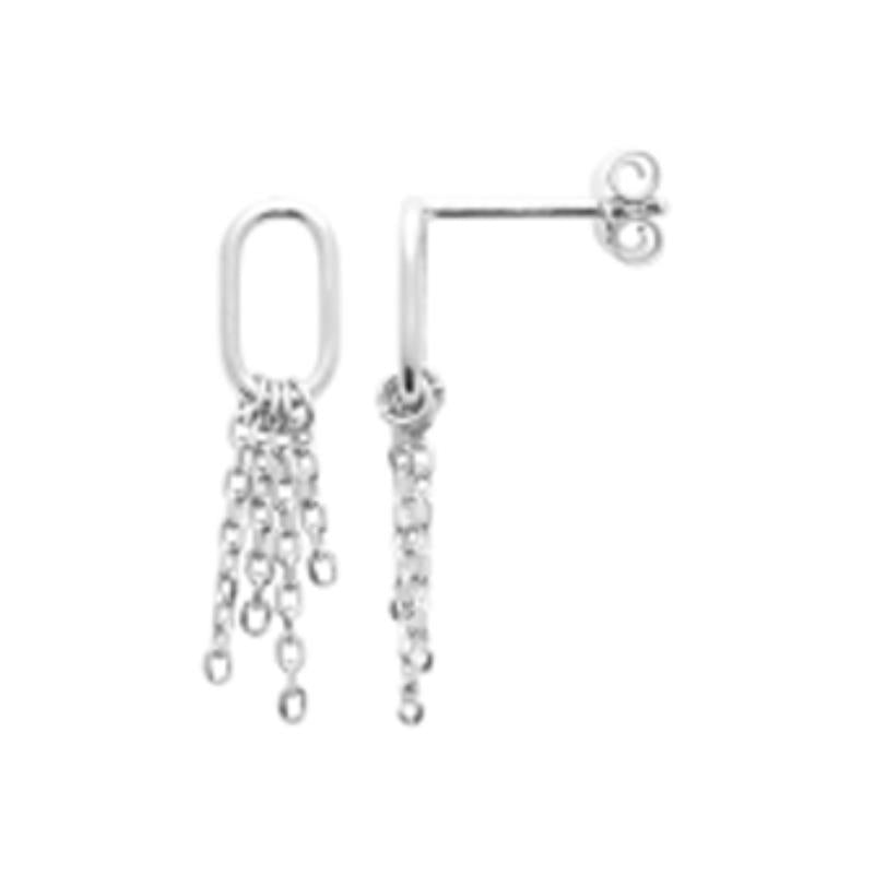 Coque de Nacre Boucles d'oreilles pendantes argent 73047100
