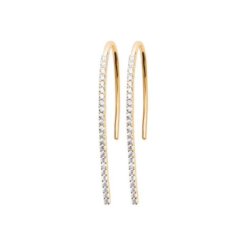 Coque de Nacre Boucles d'oreilles pendantes plaqué or 2566110
