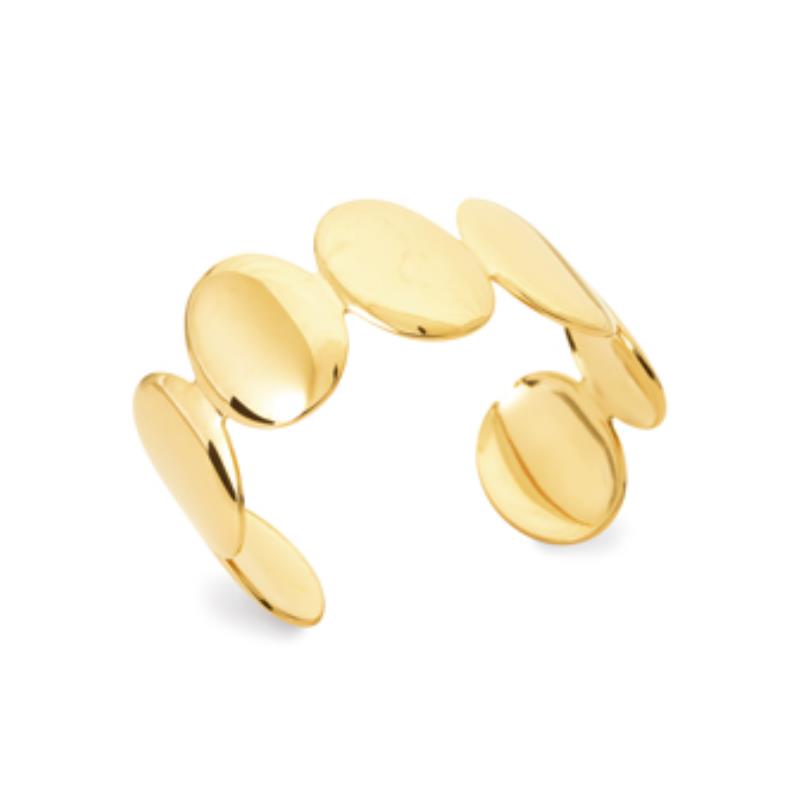 Coque de Nacre Bracelet jonc acier doré 312230