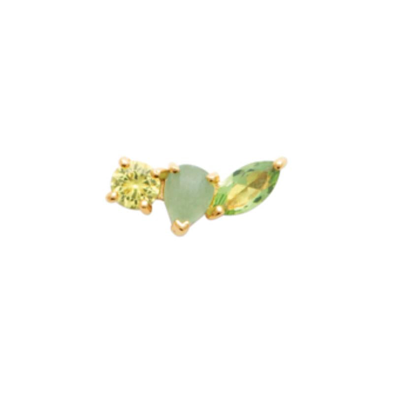Coque de Nacre Boucle d'oreille à l'unité plaqué or 23049050