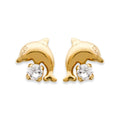 Coque de Nacre Puces d'oreilles plaqué or 24231791