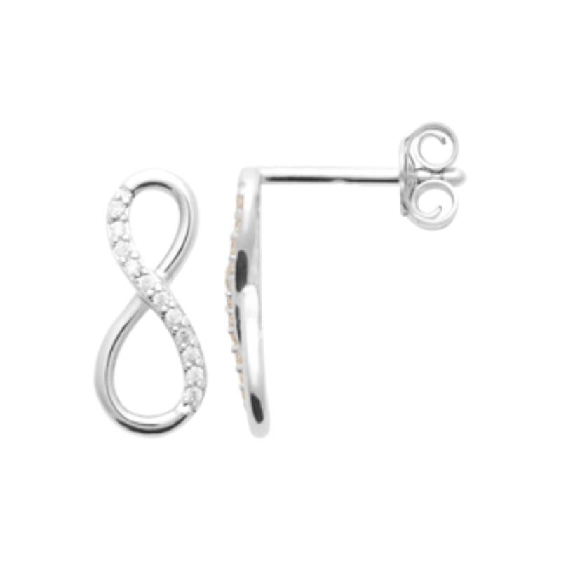 Coque de Nacre Puces d'oreilles argent 13060710