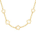 Coque de Nacre Collier acier doré 312312