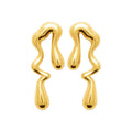 Coque de Nacre Boucles d'oreilles pendantes acier doré 3125809