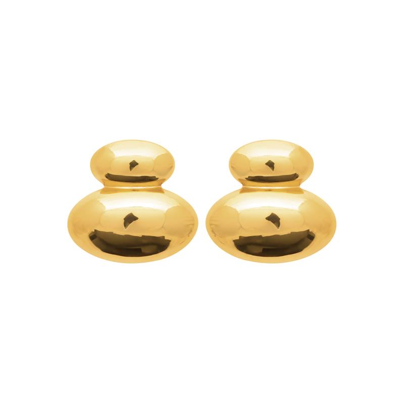 Coque de Nacre Boucles d'oreilles acier doré 3116909