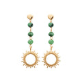 Coque de Nacre Boucles d'oreilles pendantes plaqué or 23000450