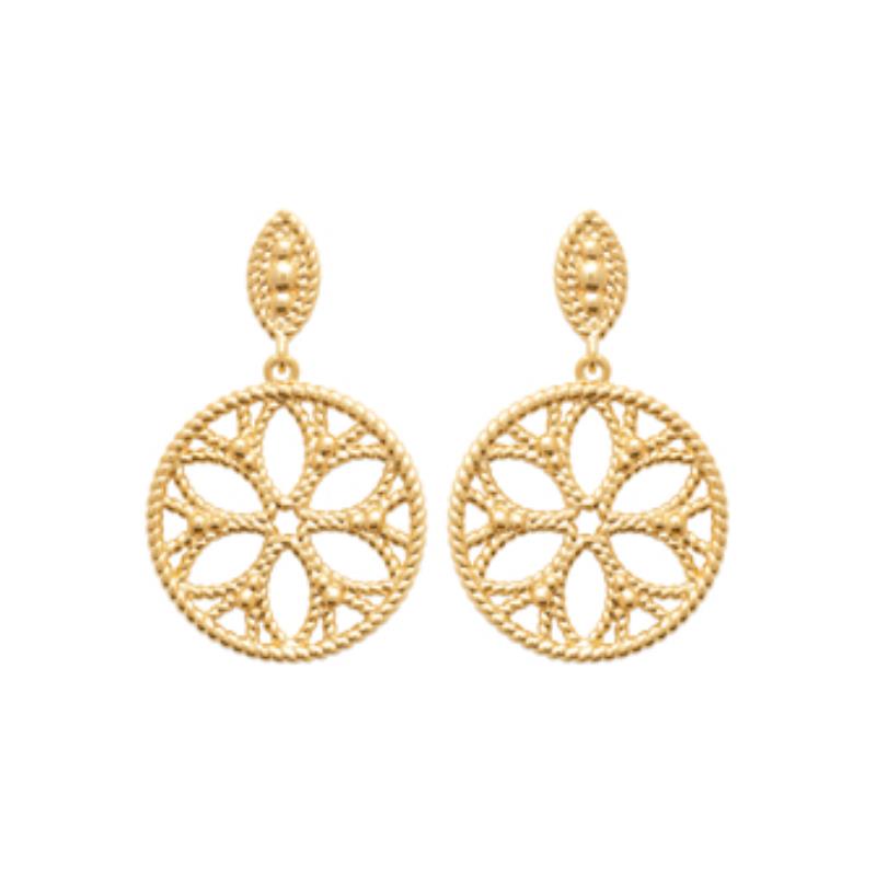 Coque de Nacre Boucles d'oreilles pendantes plaqué or 23066000