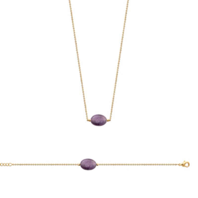 Coque de Nacre Collier plaqué or 973218