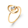 Coque de Nacre Bague plaqué or 20020610